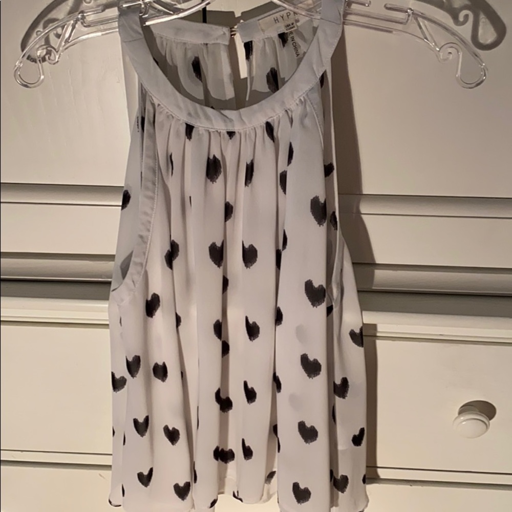 HYPR heart blouse